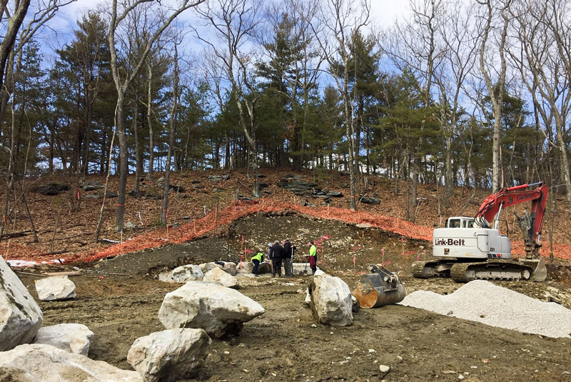 Construction of The Ramble.