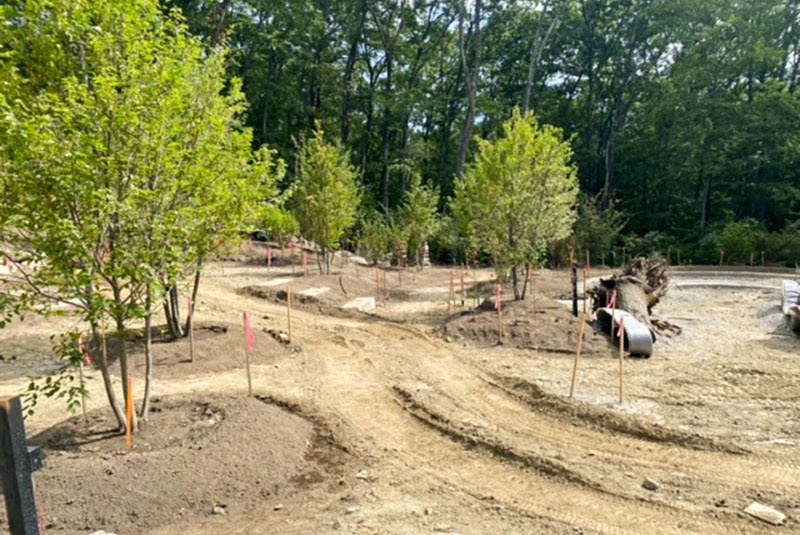 Construction of The Ramble.